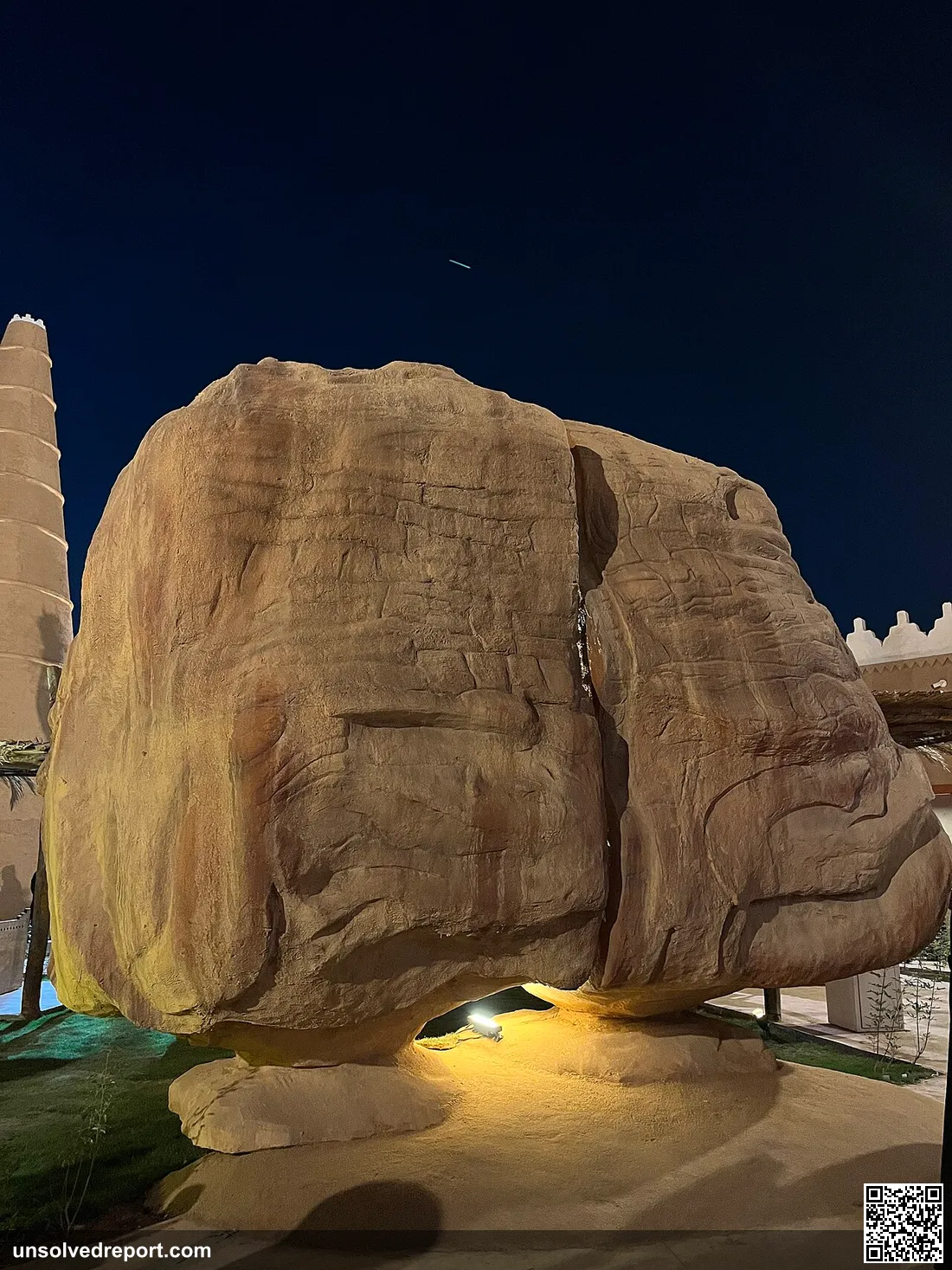 A model of Al Naslaa rock formation in the Saudi Arabia zone of the Boulevard World, 2024