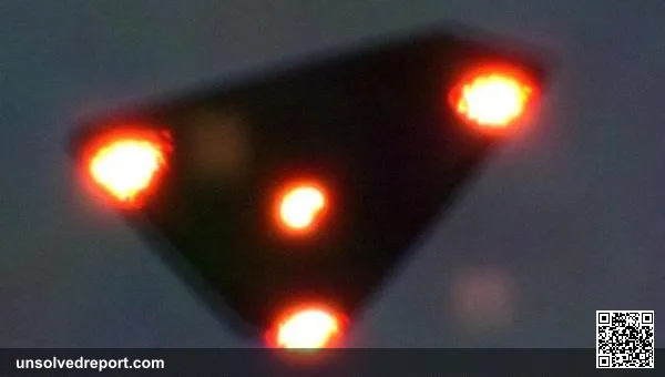 Image of an ostensible UFO taken during the Belgian UFO wave of 1990. It was widely broadcast in the media at the time,…