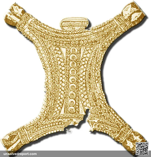Reproducción del pectoral del Tesoro del Carambolo, Sevilla. autor user:papix