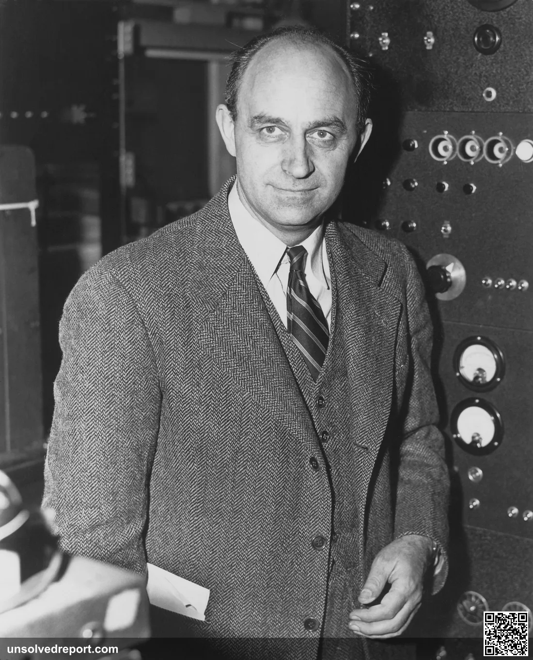 Physicist Enrico Fermi, who posed the question 'Where is everybody?' that became the Fermi paradox.
