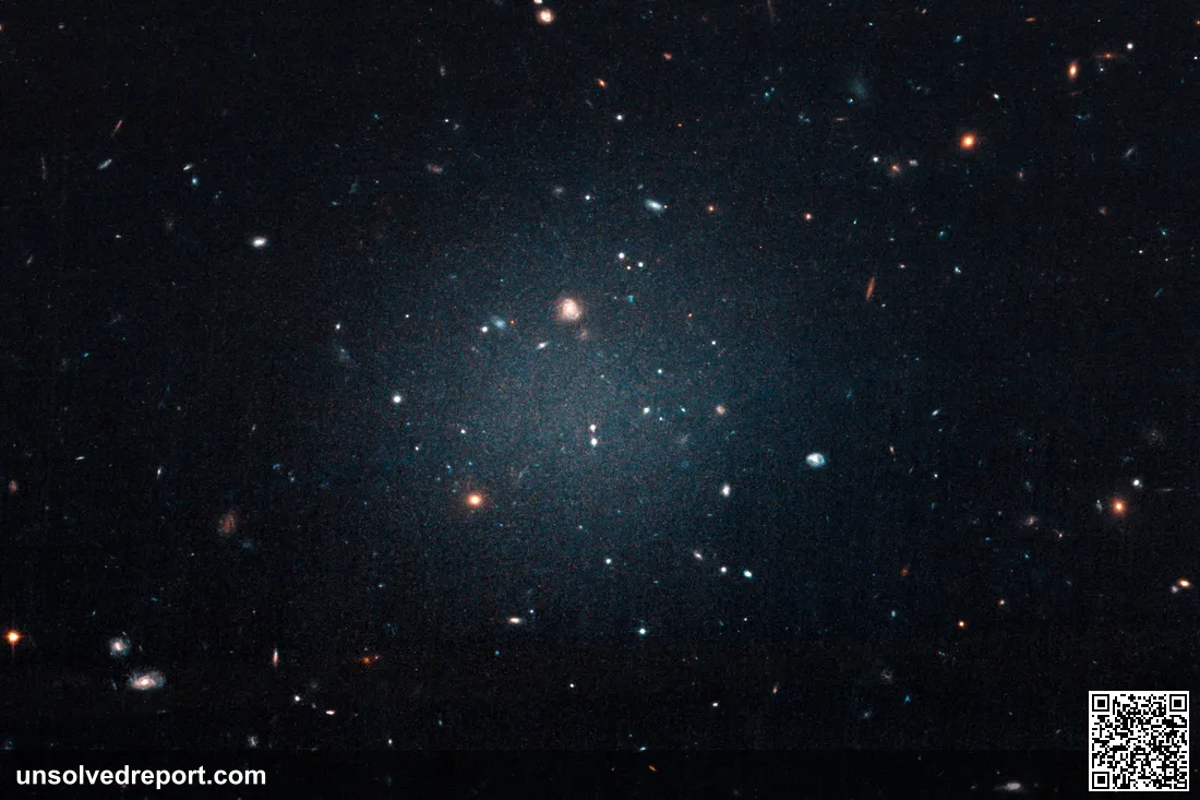 Hubble Space Telescope image of NGC 1052-DF2, the ghost galaxy with no dark matter