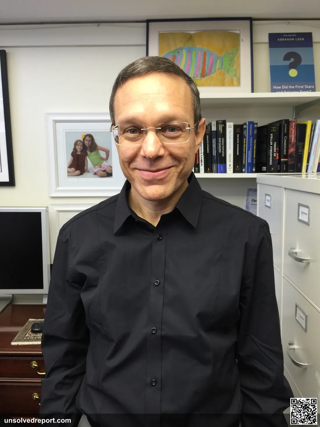Professor Avi Loeb in his office at Harvard on October 1, 2015