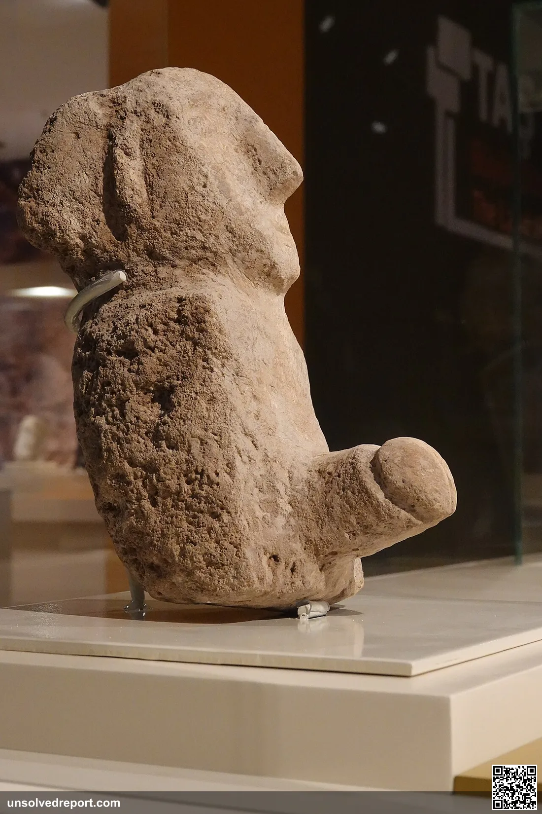 Gobekli Tepe ithyphallic statuette. Şanlıurfa - Archeology Museum, July 2025