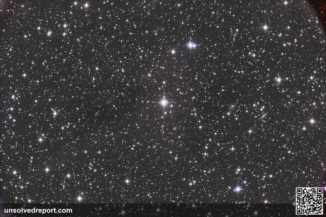 Photograph centered on Przybylski's Star