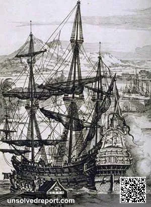 A Spanish galleon, the type of treasure ship that made up the 1715 fleet.