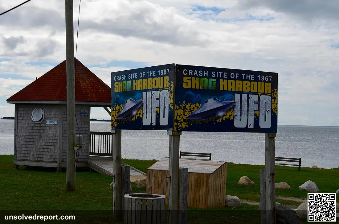 UFO Gazebo and picnic site near the Shag Harbour UFO Incident Society Museum, Nova Scotia.